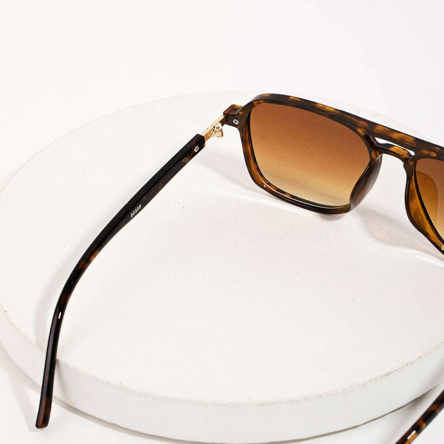 Acetate Double Bridge Aviator Sunglasses