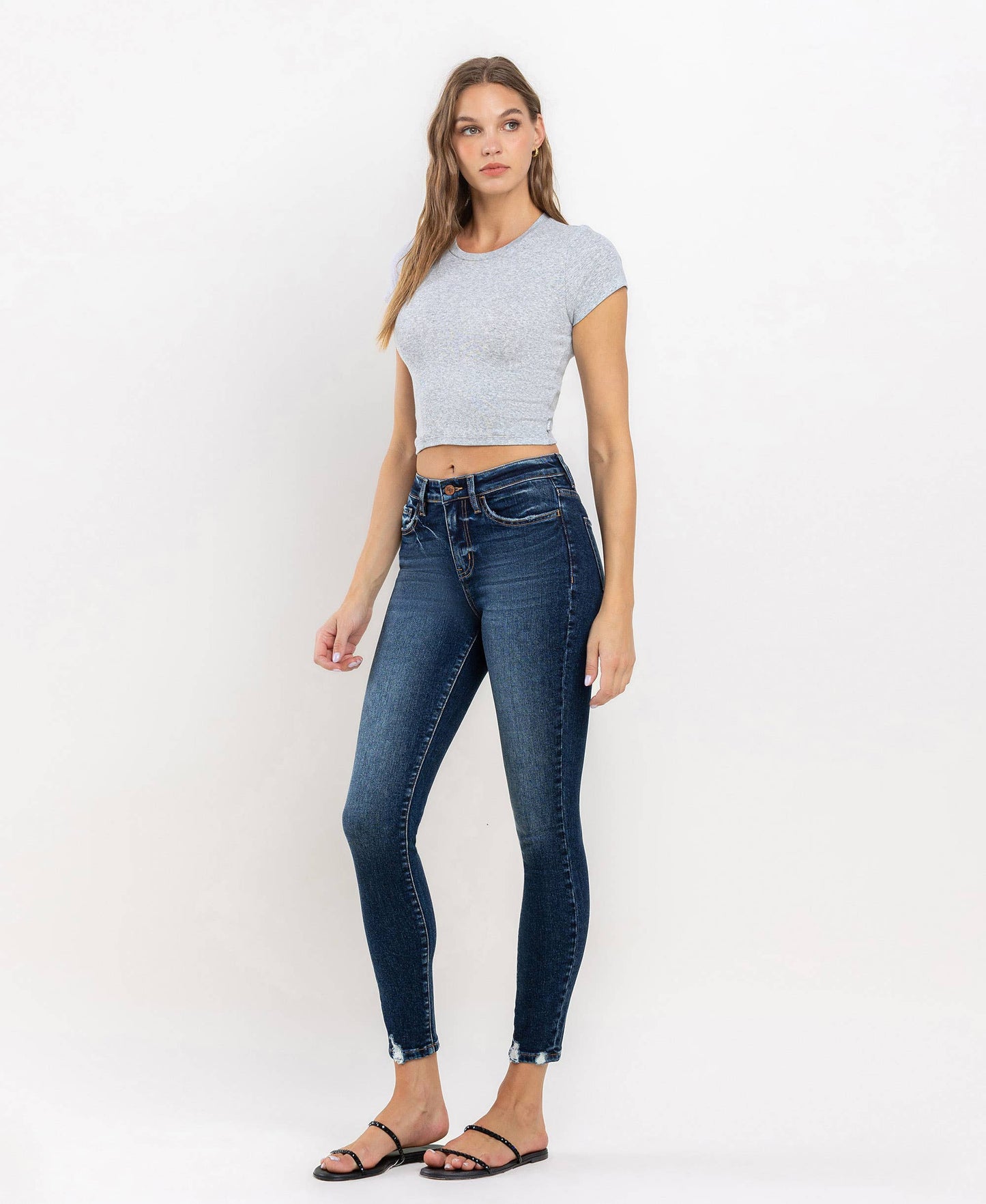 FRESH HIGH RISE ANKLE SKINNY JEANS