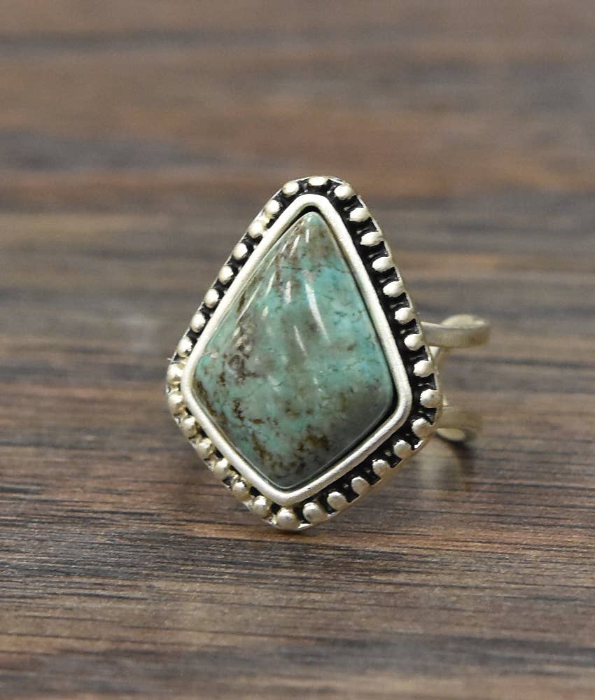 Arrowhead Turquoise Adjustable Ring