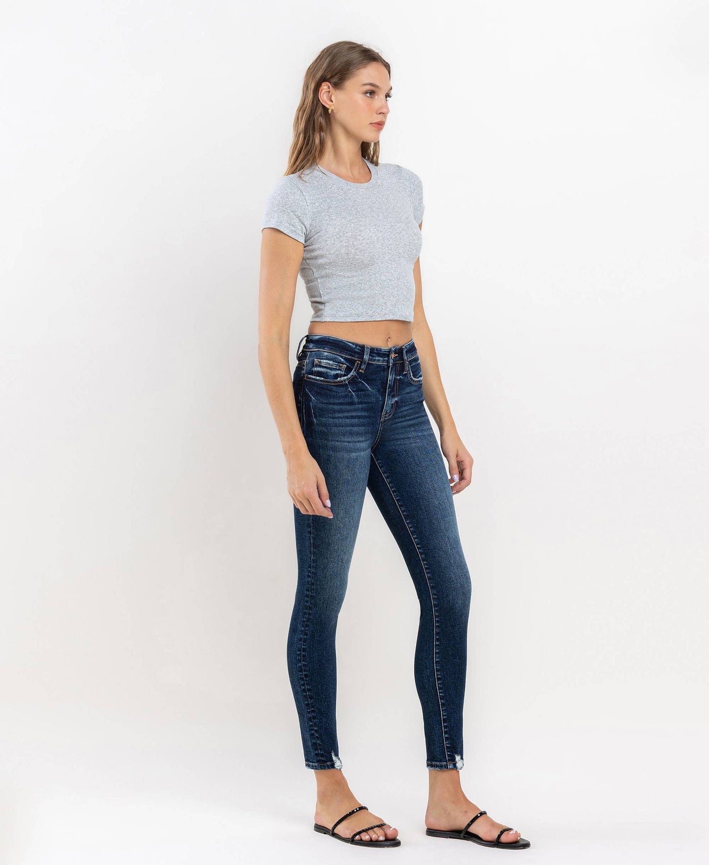 FRESH HIGH RISE ANKLE SKINNY JEANS