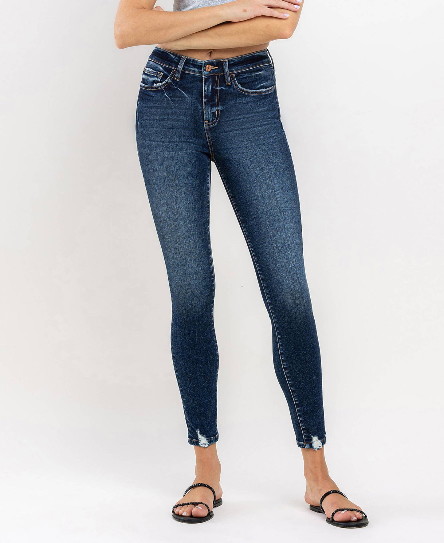 FRESH HIGH RISE ANKLE SKINNY JEANS