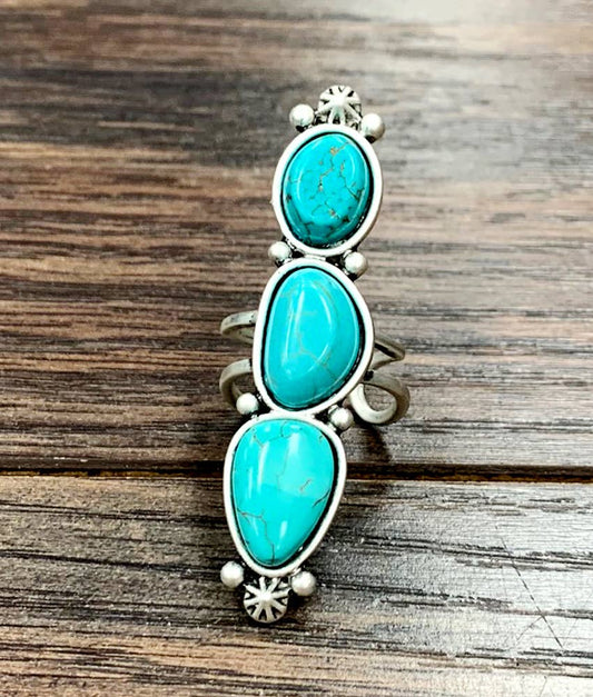 Turquoise Adjustable Ring