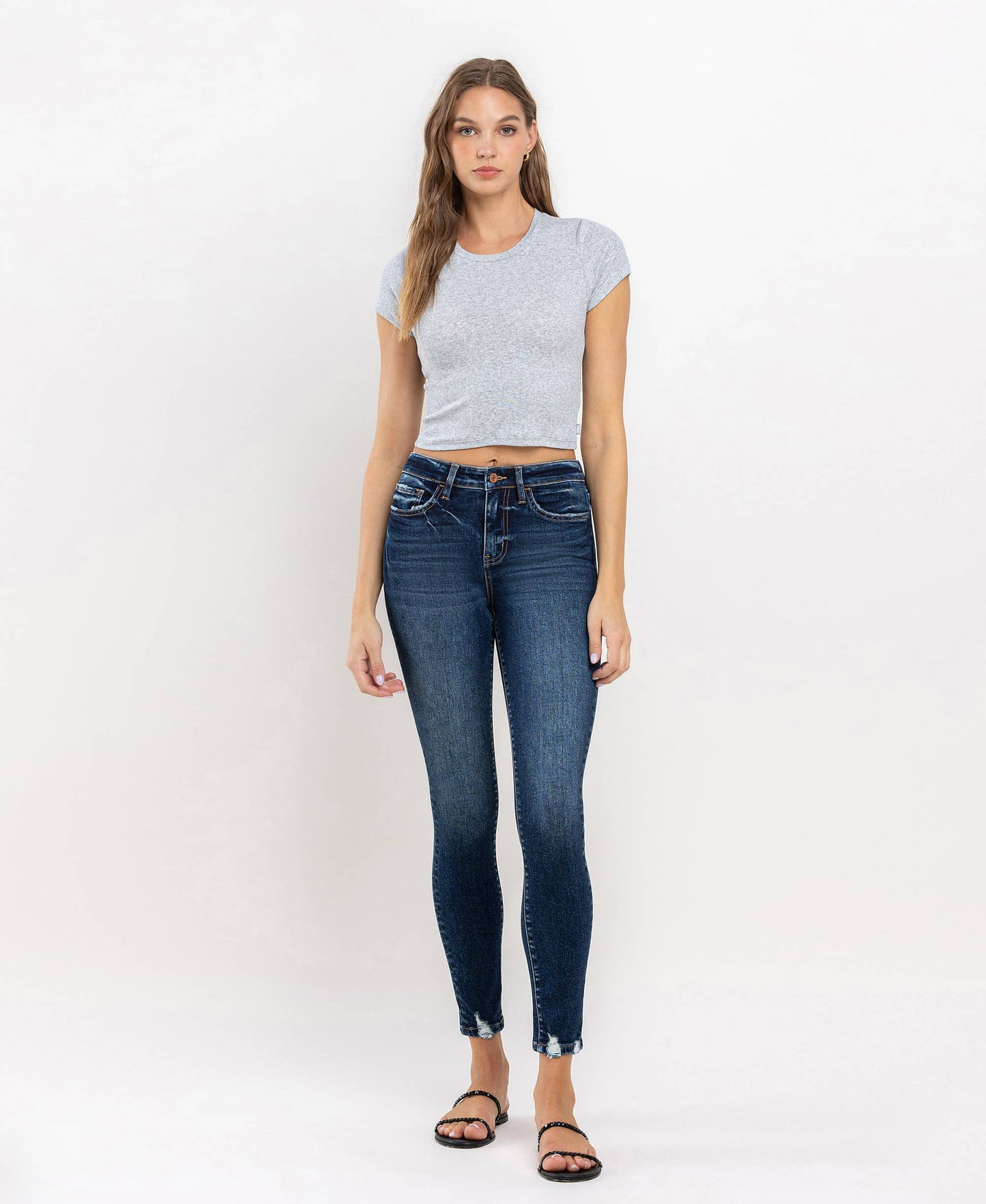 FRESH HIGH RISE ANKLE SKINNY JEANS