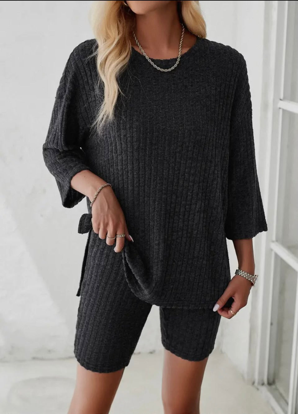 Rib Knit Casual set