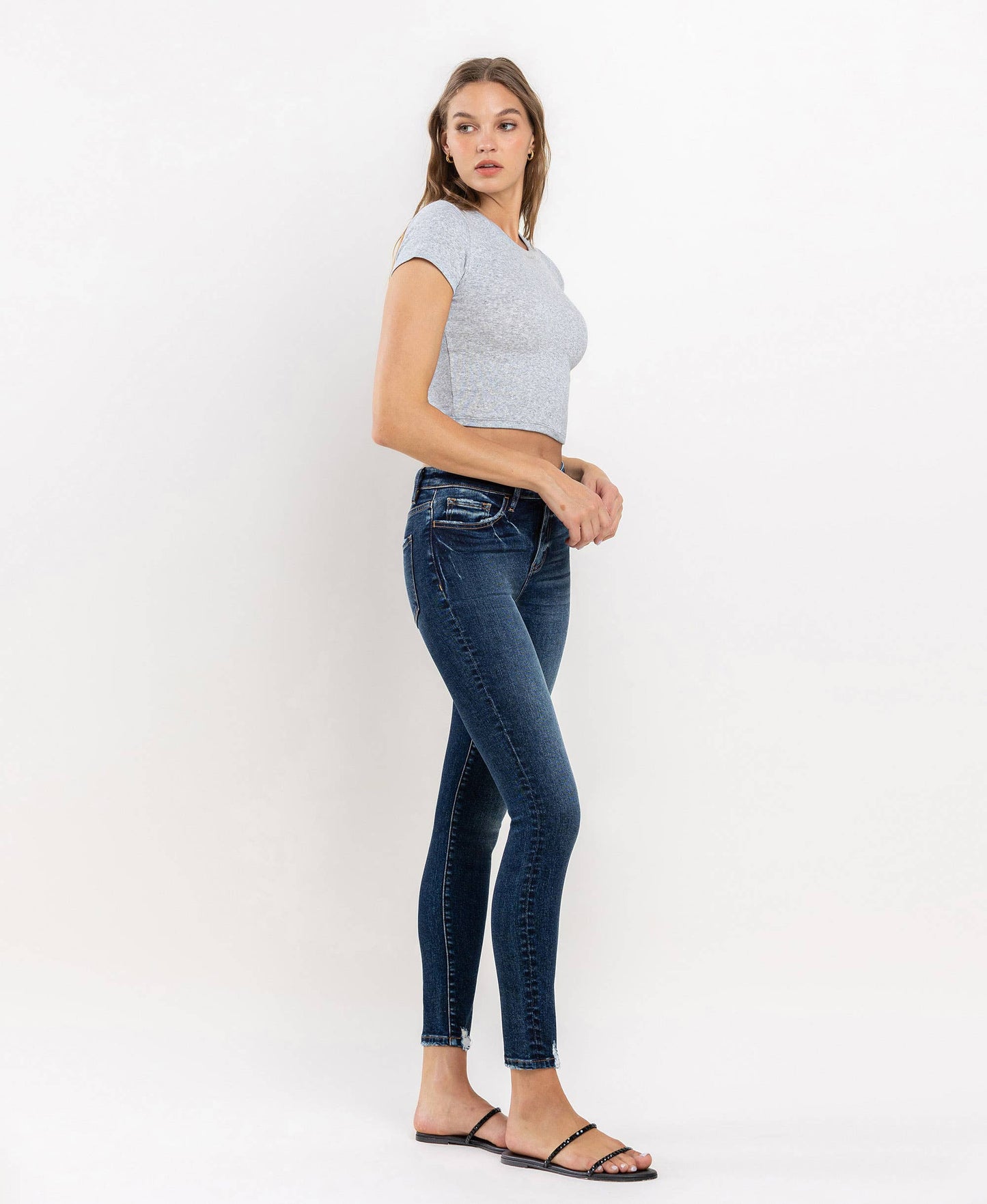 FRESH HIGH RISE ANKLE SKINNY JEANS