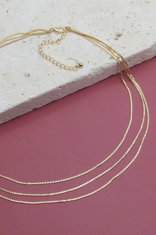 Triple Chain Necklace