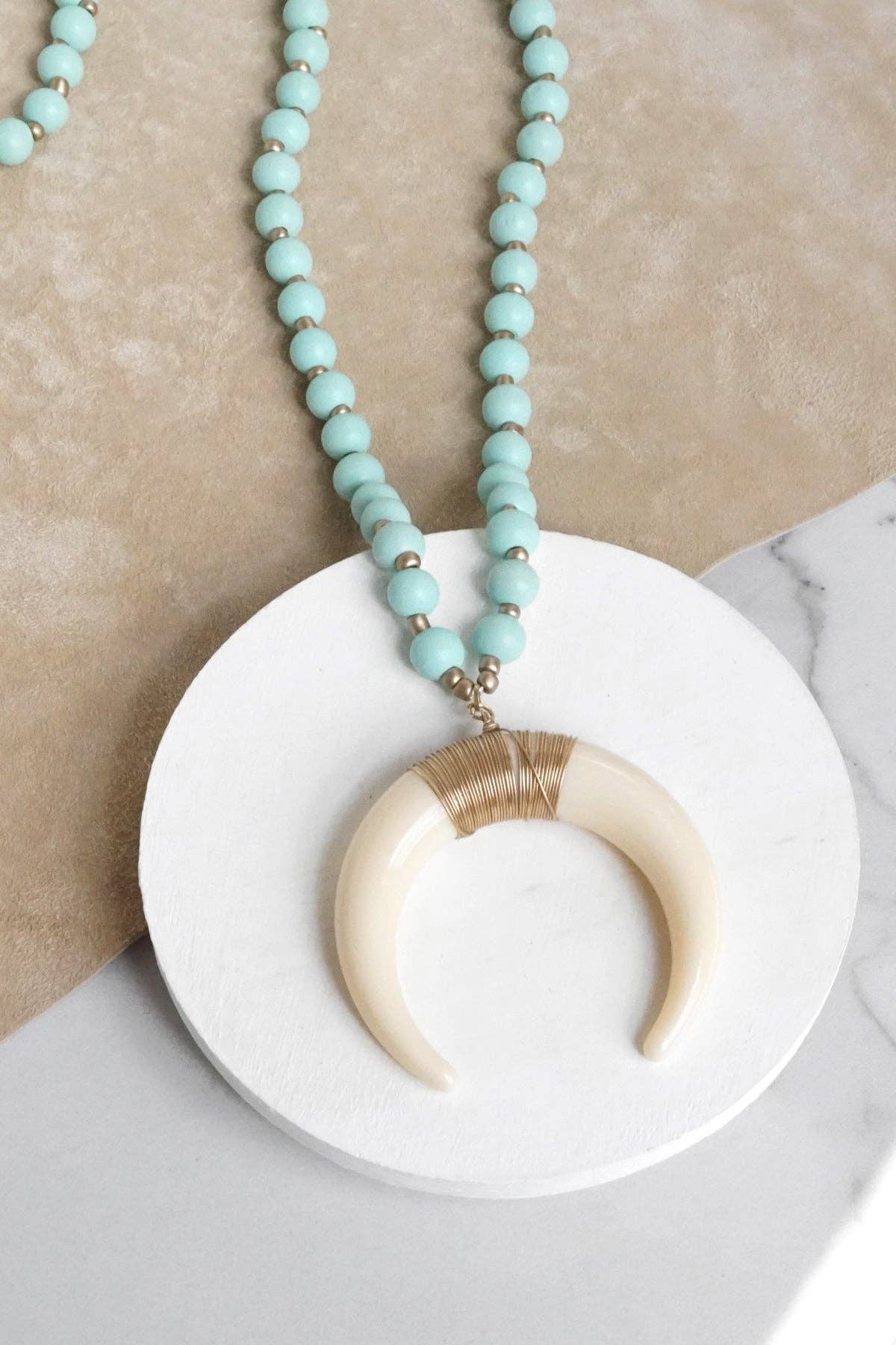 Antler Necklace Turquoise